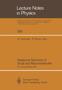 Produktbild: Rotational Dynamics of Small and Macromolecules
