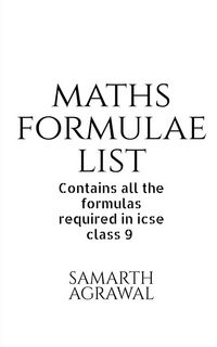 Produktbild: Maths Formula List
