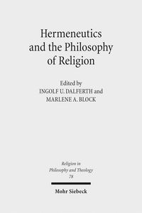 Produktbild: Hermeneutics and the Philosophy of Religion
