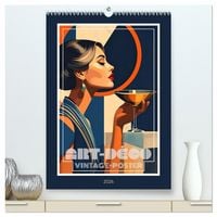 Produktbild: Art-D&eacute;co Vintage-Poster (hochwertiger Premium Wandkalender 2026 DIN A2 hoch), Kunstdruck in Hochglanz