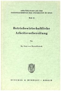 Produktbild: Betriebswirtschaftliche Arbeitsvorbereitung.