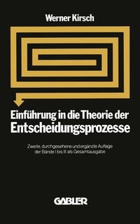 Produktbild: Einf&uuml;hrung in die Theorie der Entscheidungsprozesse