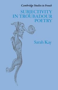 Produktbild: Subjectivity in Troubadour Poetry