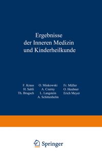 Produktbild: Ergebnisse der inneren Medizin und Kinderheilkunde