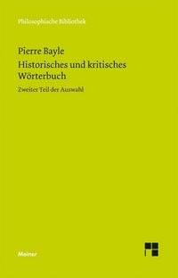 Produktbild: Historisches und kritisches W&ouml;rterbuch
