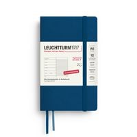 Produktbild: Wochenkalender & Notizbuch Pocket (A6) 2027, Softcover, Indigo, Deutsch