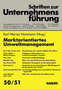 Produktbild: Marktorientiertes Umweltmanagement