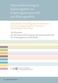 Produktbild: Inklusionsforschung im Spannungsfeld von Erziehungswissenschaft und Bildungspolitik