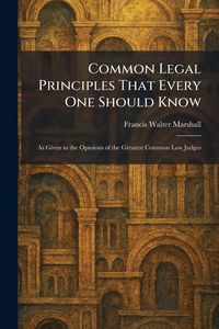 Produktbild: Common Legal Principles That Every One Should Know