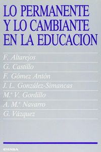 Produktbild: Lo permanente y lo cambiante en la eduaci&oacute;n