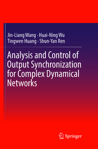 Produktbild: Analysis and Control of Output Synchronization for Complex Dynamical Networks