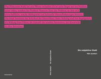 Produktbild: Die subjektive Stadt