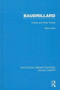 Produktbild: Baudrillard: Critical and Fatal Theory