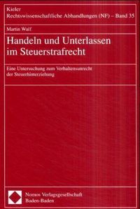 Produktbild: Handeln und Unterlassen im Steuerstrafrecht