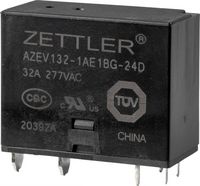 Produktbild: Zettler Electronics AZEV132-1AE1BG-24D Powerrelais 24 V/DC 32A 1 Schlie&szlig;er 1St.
