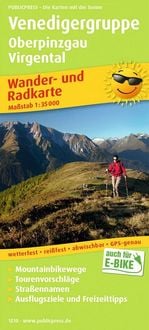 Produktbild: Venedigergruppe, Oberpinzgau, Virgental Wander- und Radkarte 1 : 35 000