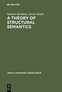 Produktbild: A theory of structural semantics