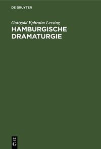 Produktbild: Hamburgische Dramaturgie