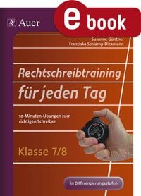 Produktbild: Rechtschreibtraining f&uuml;r jeden Tag Klasse 7-8