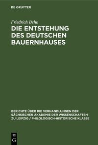 Produktbild: Die Entstehung des Deutschen Bauernhauses