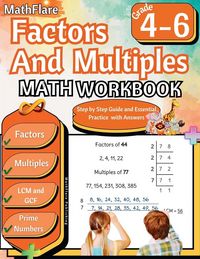 Produktbild: Factors and Multiples Math Workbook 4th to 6th Grade