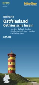 Produktbild: Radkarte Ostfriesland Ostfriesische Inseln