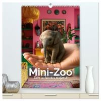 Produktbild: Mini-Zoo &ndash; Tiere im falschen Ma&szlig;stab (hochwertiger Premium Wandkalender 2027 DIN A2 hoch), Kunstdruck in Hochglanz