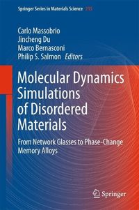 Produktbild: Molecular Dynamics Simulations of Disordered Materials