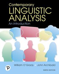 Produktbild: Archibald, J: Contemporary Linguistic Analysis