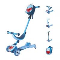 Produktbild: Hudora 11059 - 4-in-1 Scooter Rollf, cyan