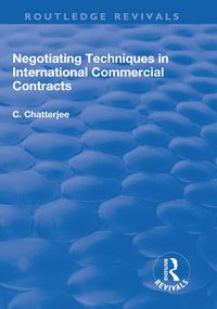 Produktbild: Negotiating Techniques in International Commercial Contracts