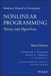 Produktbild: Solutions Manual to accompany Nonlinear Programming