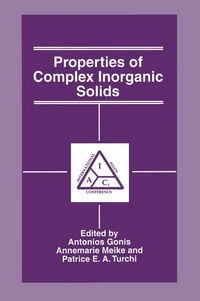 Produktbild: Properties of Complex Inorganic Solids