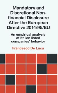Produktbild: Mandatory and Discretional Non-financial Disclosure After the European Directive 2014/95/EU