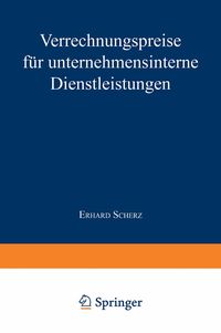 Produktbild: Verrechnungspreise f&uuml;r unternehmensinterne Dienstleistungen