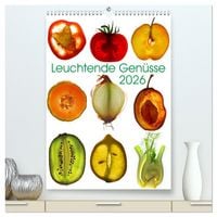 Produktbild: Leuchtende Gen&uuml;sse (hochwertiger Premium Wandkalender 2026 DIN A2 hoch), Kunstdruck in Hochglanz