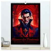 Produktbild: M&auml;nner der Finsternis - Mysteri&ouml;se KI-Vampirm&auml;nner (hochwertiger Premium Wandkalender 2026 DIN A2 hoch), Kunstdruck in Hochglanz