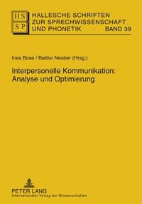 Produktbild: Interpersonelle Kommunikation: Analyse und Optimierung