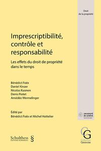 Produktbild: Imprescriptibilit&eacute;, contr&ocirc;le et responsabilit&eacute;