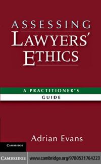 Produktbild: Assessing Lawyers' Ethics