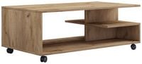 Produktbild: Holz Sofatisch Couchtisch Rollen rollbar Stango XL