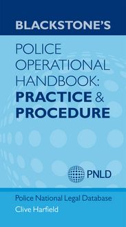 Produktbild: Blackstone's Police Operational Handbook: Practice and Procedure