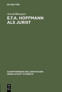 Produktbild: E.T.A. Hoffmann als Jurist