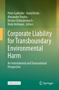 Produktbild: Corporate Liability for Transboundary Environmental Harm