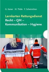 Produktbild: Lernkarten Rettungsdienst: Recht &ndash; QM &ndash; Kommunikation &ndash; Hygiene