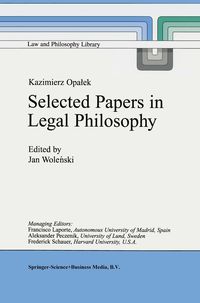 Produktbild: Kazimierz Opałek Selected Papers in Legal Philosophy