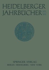 Produktbild: Heidelberger Jahrb&uuml;cher