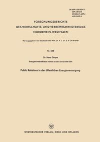 Produktbild: Public Relations in der &ouml;ffentlichen Energieversorgung