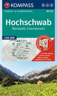 Produktbild: KOMPASS Wanderkarte 212 Hochschwab, Mariazell, Eisenwurzen 1:50.000