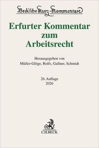 Produktbild: Erfurter Kommentar zum Arbeitsrecht